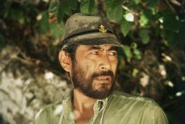 Toshiro Mifune on set of 'Hell in the Pacific' (Orlando Suero) - Muzeo.com