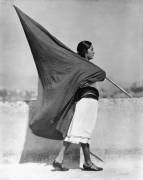 Woman with Flag, Mexico City (Tina Modotti) - Muzeo.com