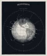 Antique celestial astronomical chart of planet earth with a concept of definition of a planet (anonymous) - Muzeo.com
