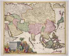 Map of Asia (Carel Allard) - Muzeo.com
