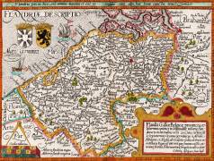 Map of Flanders (Johannes Bussemacher) - Muzeo.com