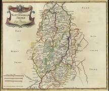 Map of Nottinghamshire (Robert Morden) - Muzeo.com