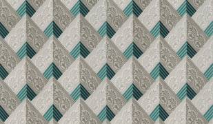 Motif répétitif à ornements géométriques (anonymous) - Muzeo.com