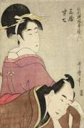 Sankatsu and Hanshichi (Kitagawa Utamaro) - Muzeo.com