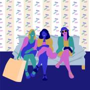 Happy Shoppers (Claire Huntley) - Muzeo.com