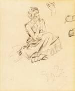 Study of a Seated Woman (Alfons Mucha) - Muzeo.com