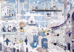 Aerial Life (William Heath Robinson) - Muzeo.com