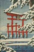 Miyajima in Snow (Hasui Kawase) - Muzeo.com