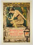 Poster advertising 'Incandescent Gas-Lamps' (Giovanni Maria Mataloni) - Muzeo.com