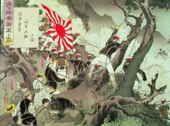 Scene from the Sino-Japanese War in Korea (Kiyochika Kobayashi) - Muzeo.com