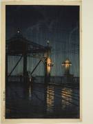 Shin Ohashi Bridge (Hasui Kawase) - Muzeo.com