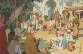 Snake Charmers (Hiroshi Yoshida) - Muzeo.com