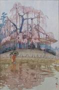 Yozakura in rain (Hiroshi Yoshida) - Muzeo.com