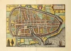 Map of Rotterdam (Georg Braun) - Muzeo.com